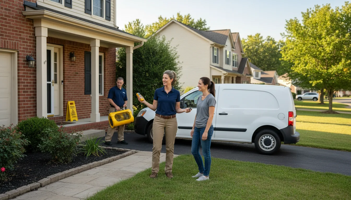 Residential water damage restoration in Mount Vernon, IA